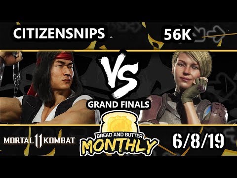 BnB 13 Mortal Kombat 11 - 56k (Cassie Cage) Vs. CitizenSNIPS [L] (Liu Kang) - MK 11 Grand Finals
