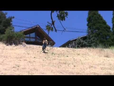 Epic bicycle crash downhill