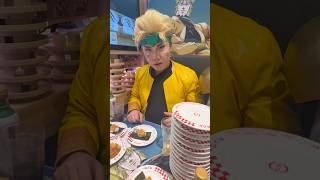 スシローの世界に入門した承太郎🍣※お店に撮影許可を頂いてます #ジョジョ #Jojo #声真似 #コスプレ #Cosplay