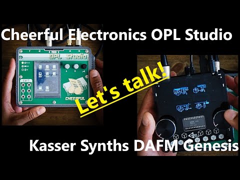 Kasser Synths DAFM Genesis and Cheerful Electronics OPL Studio - comparing my portable 4op FM synths