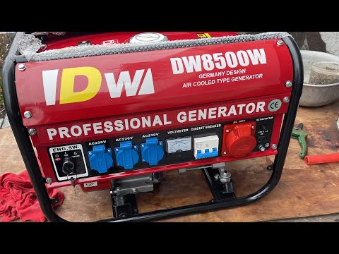 Генератор бензиновый DW DW8500E 4,5кВт электростартер - фото 1 - id-p1656429993