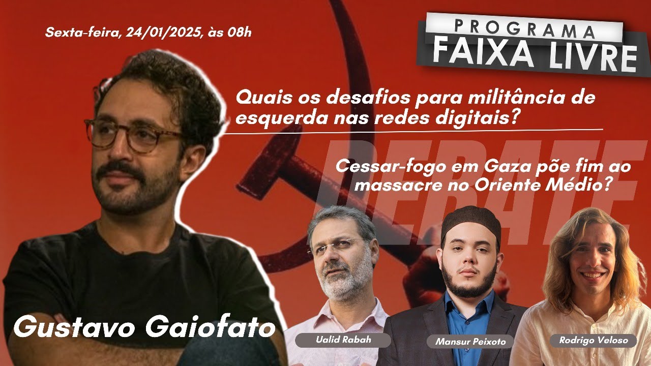 Faixa Livre 24.01.2025 | Gustavo Gaiofato, Ualid Rabah, Mansur Peixoto e Rodrigo Veloso