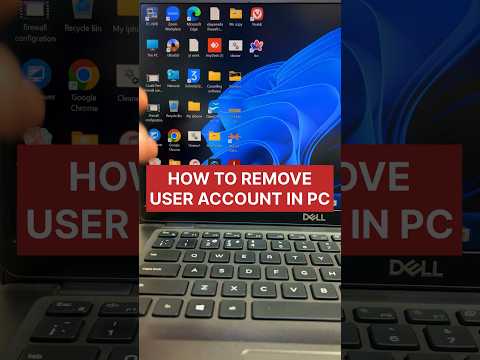 How to remove unwanted user account in your pc/laptop #pctips #shorts