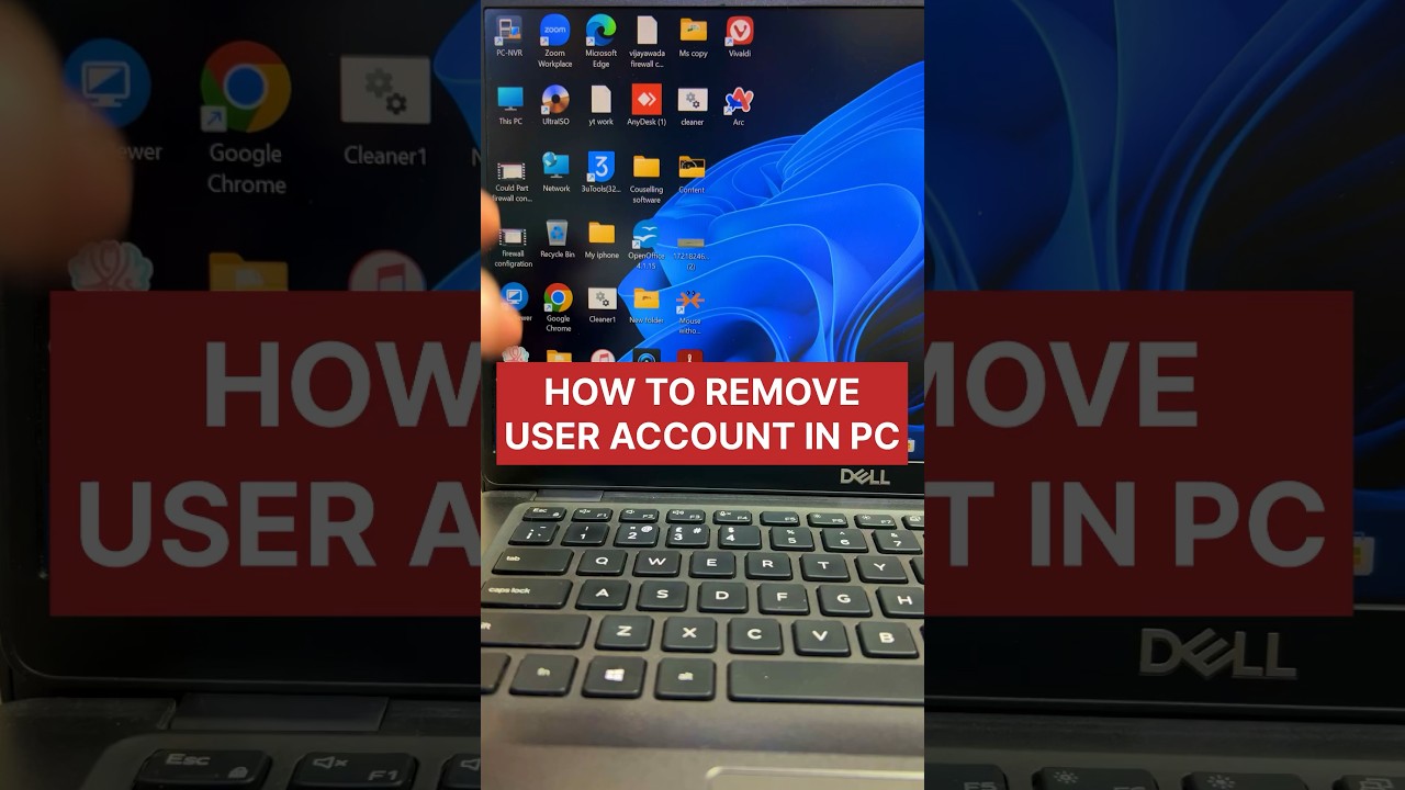 How to remove unwanted user account in your pc/laptop #pctips #shorts
