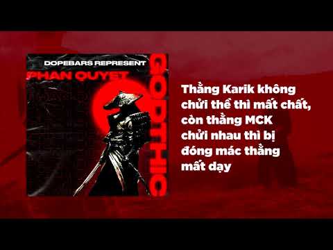 PHÁN QUYẾT - GODTHIC ( PROD BY MVRC )
