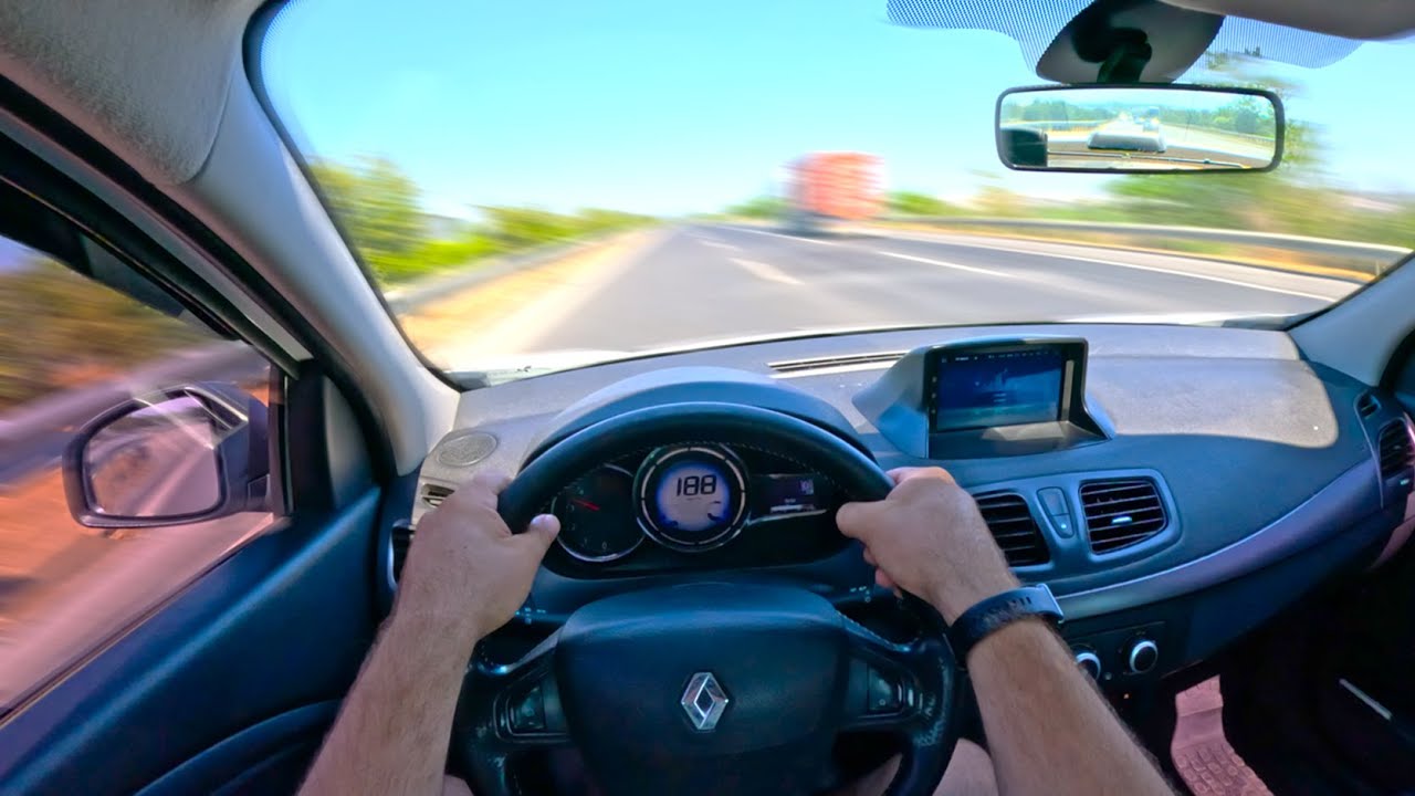 Renault Fluence 110HP Speed Autobahn Highway POV Drive