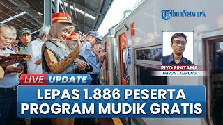 Pemprov Lampung Lepas 1.886 Peserta Program Mudik Gratis 2026 di Stasiun Tanjungkarang