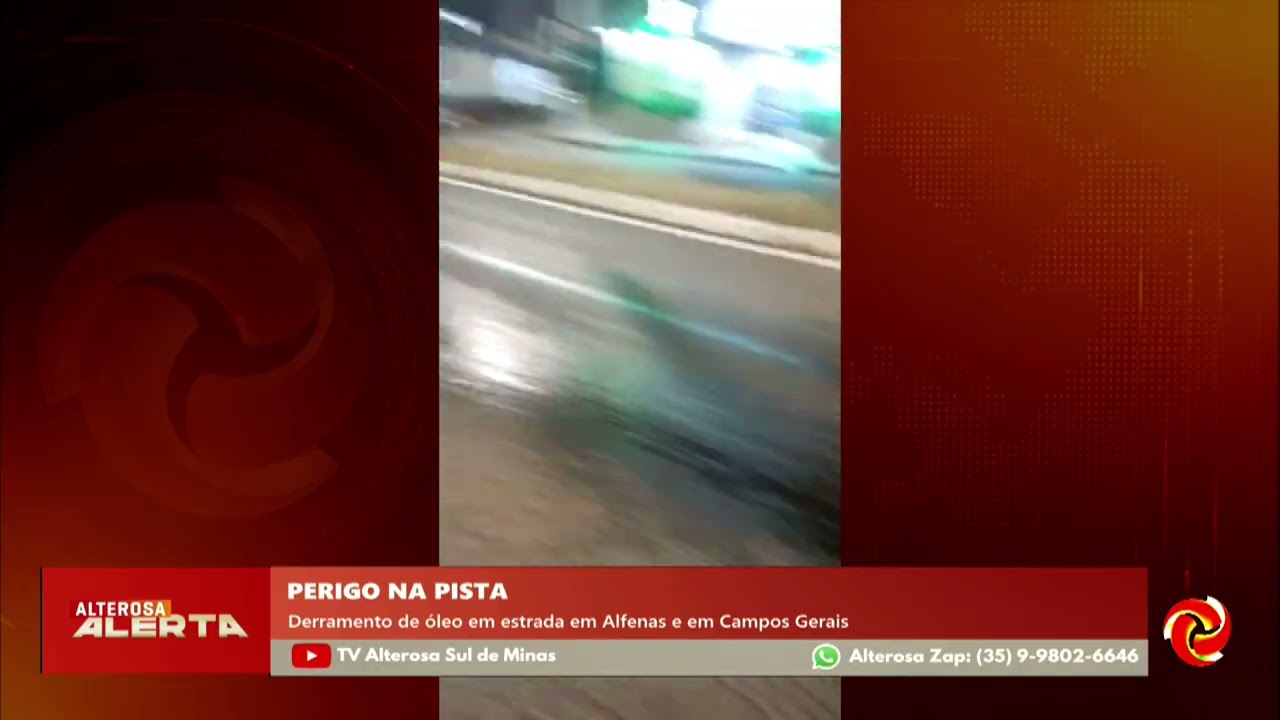 Derramamento de óleo deixa trechos escorregadios na região