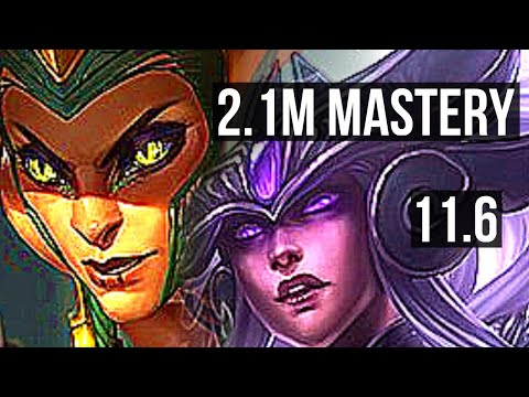 CASSIOPEIA vs SYNDRA (MID) | 2.1M mastery, 7 solo kills, 1400+ games, 14/2/5 | BR Diamond | v11.6