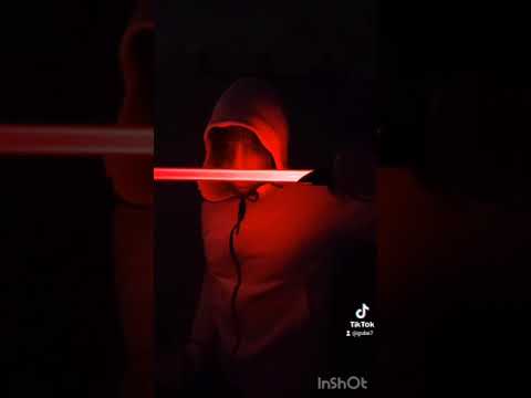YOUR LIGHTSABER BLADE IS RED! #starwars #lightsaber #transition n. 1 #shorts