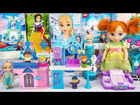 Unboxing Disney Frozen Toys | Elsa and Olaf's Ice Cream Cart Playset | Elsa Cash Register Toy