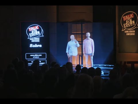 Transparentny ekran LED na konferencji Talk'n'Roll / Sabre Conference