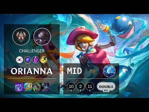 Orianna Mid vs Anivia - KR Challenger Patch 10.25