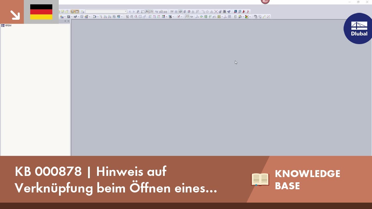 KB 000878 | Hinweis auf Verknüpfung beim Öffnen eines Modells