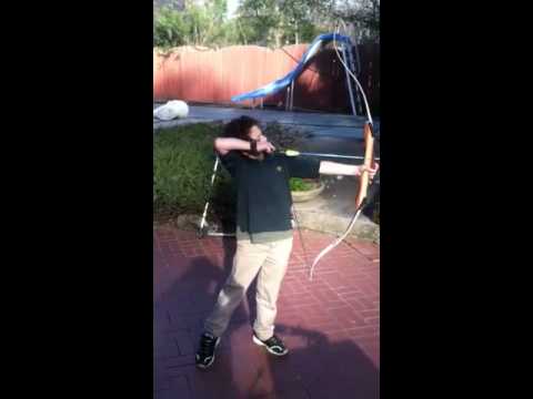 Focus recurve & Scott longhorn in hands of 7 year old