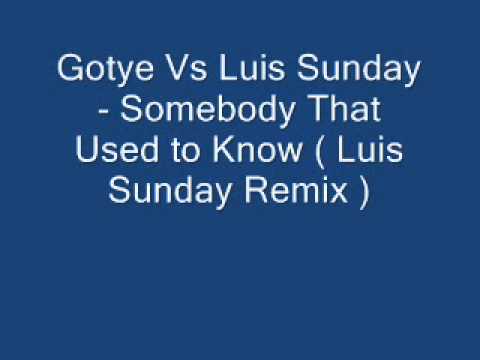 Gotye Vs Luis Sunday - Somebody That i Used to Know ( Luis Sunday Remix )