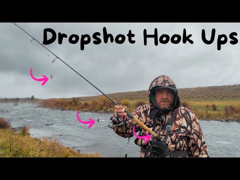 How To Fish Flies on Spinning Tackle --- The Dropshot Technique