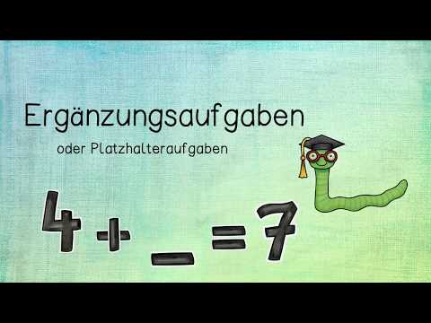 Ergänzungsaufgaben im Zahlenraum bis 10 - 1. Klasse
