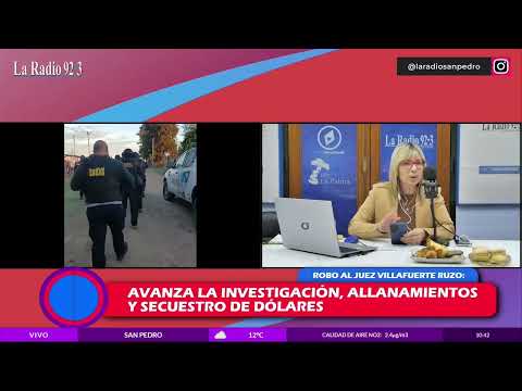 Allanamientos en san pedro por la causa del Juez Villafuerte Ruso