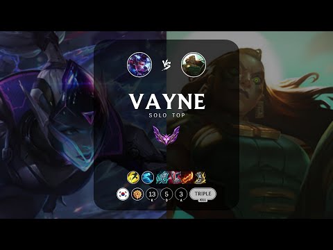 Vayne Top vs Illaoi - KR Master Patch 13.5