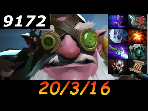 Dota 2 Sniper 9172 MMR 20/3/16 (Kills/Deaths/Assists) Ranked Full Gameplay