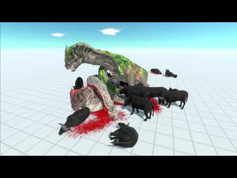 HYDRA vs Cape Buffalo Army - Animal Revolt Battle Simulator