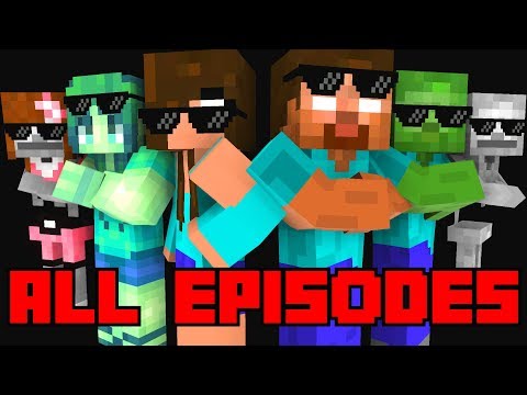 Monster Academy : All Episodes ! ( Season 1-4  ) - full Minecraft Animation
