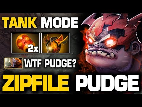 Zipfile Pudge TANK MODE!!! DIRE TEAM DO HIM NO HARM Zipfile Pudge Offlane | Pudge Official