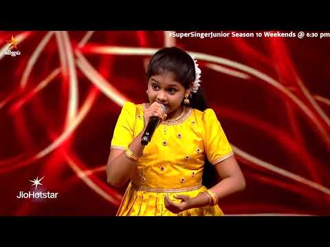 Glimpse of Kavidhai Kelungal Song by #Gayathri 😍 | Super Singer Junior 10 | Episode Promo