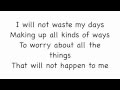 Living In The Moment by Jason Mraz (Lyrics)