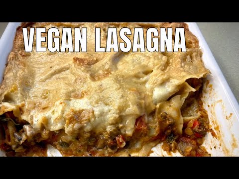 Easy vegan lasagna recipe/ how to make vegan lasagna/ how to make vegan cheese sauce