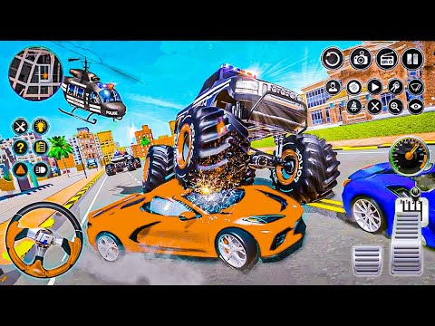 Police Monster Truck Game Gameplay Police 4x4 Monster Truck Games ( Android,iOS ) #1