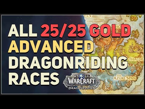 All 25 Advanced Gold Dragon Races WoW