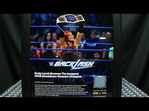 Becky Lynch Inaugural Smackdown Women's Champion Commemorative Plaque: EmGo's WWE Reviews N' Stuff