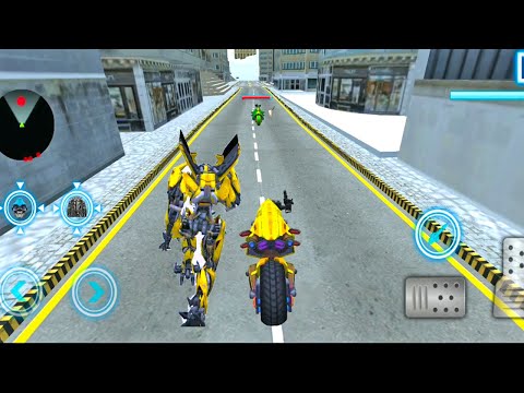 Transform Bike Lion Robot Shooting Games | Robot Transform Games | Bike Games 3D Racing