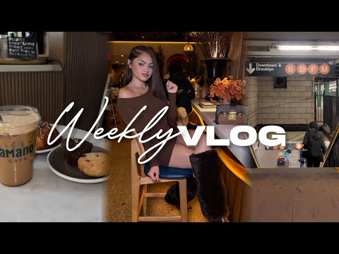 WEEK VLOG| living in nyc in my 20's, spa day, cafe dates, bts of editing & filming
