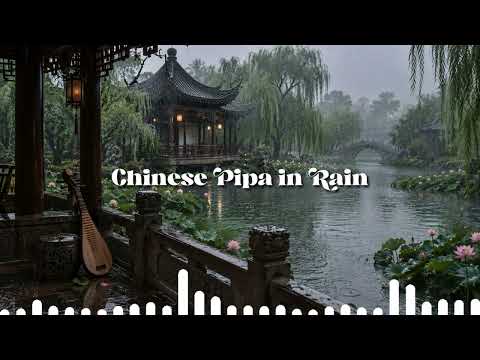 Chinese Pipa in Rain