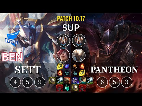 AF Ben Sett vs Pantheon Sup - KR Patch 10.17