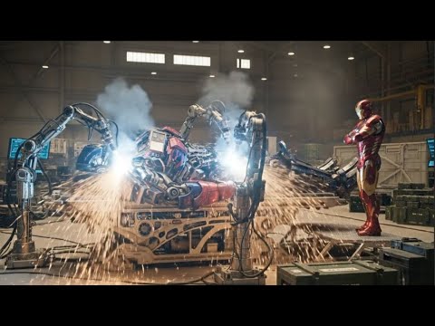 Iron Man Fixes Optimus Prime After Desert Battle!