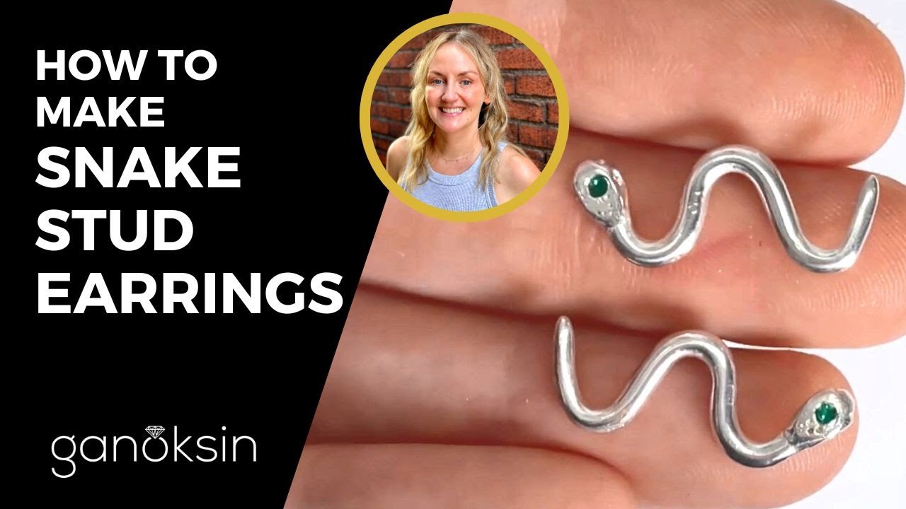 How to Make Snake Stud Earrings [PREVIEW VIDEO]