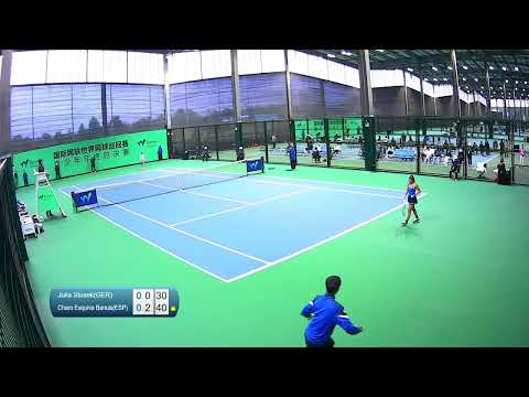 Julia Stusek [5] (GER) vs Charo Esquiva Banuls [7] (ESP) // 7-6 6-1 // ITF Junior Finals // Group A