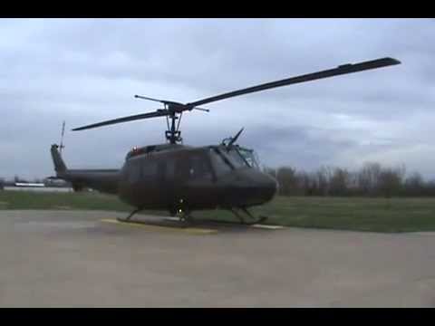 Bell UH-1 Huey Helicopter Start-up