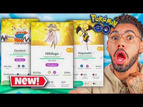 AS ULTRABEASTS *SHINY* CHEGARAM!! 😍🤯🤯 #pokemongo #ultrabeast