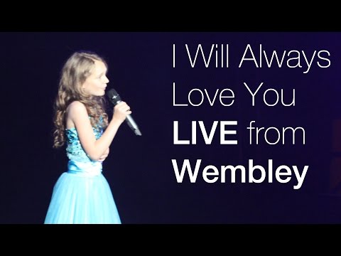 Whitney Houston - I Will Always Love you - LIVE Wembley Arena - 11 year old Sapphire