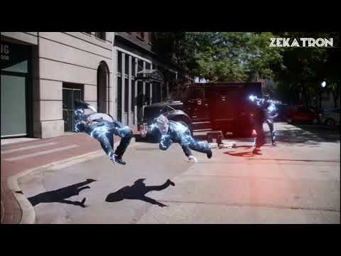 The Flash VS Gridlock first battle, with Nora / XS, S1 E1