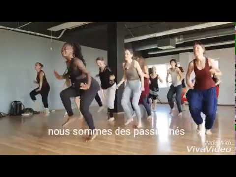 West African dance class with live drumming - reference video