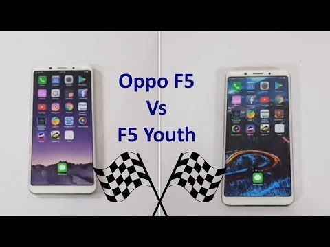 OPPO F5 Vs OPPO F5 Youth Speed Test Comparison Video