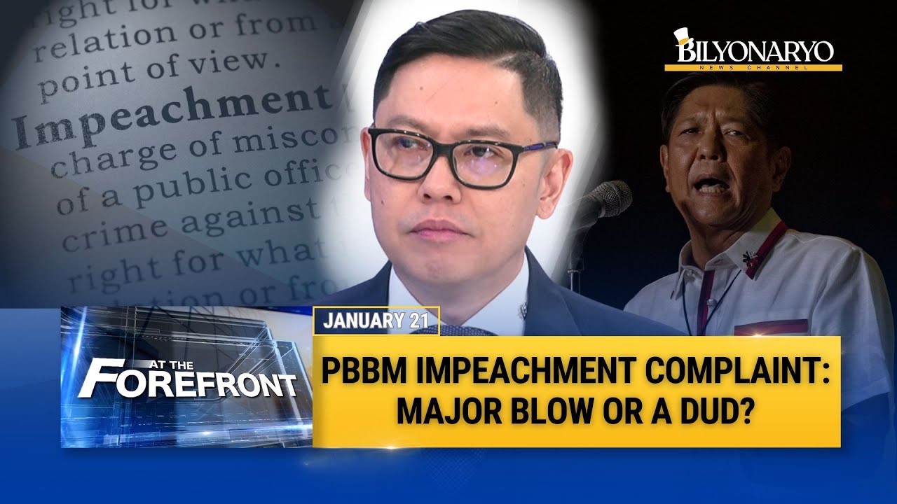 At The Forefront: Inside the Marcos impeachment bid | Atty. Andre de Jesus