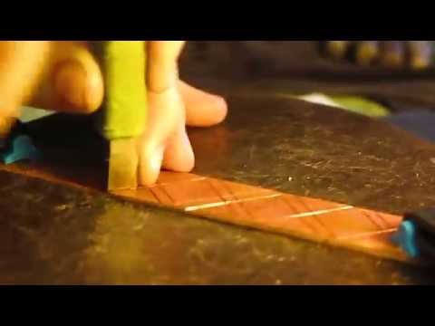 Making viking style bronze bracelets.