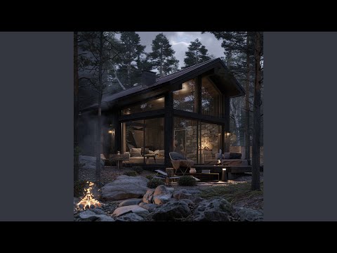 El Crepitante Hogar Establece El Ambiente De Estudio